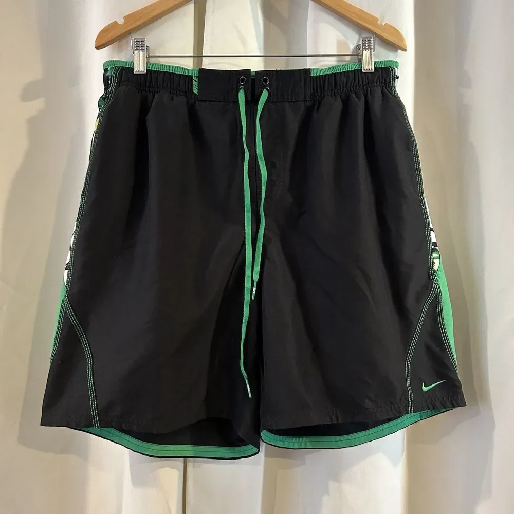 Nike Swim Trunks Mens 2XL‎ Board Shorts Built-In-Brief Hawaiian Tropical